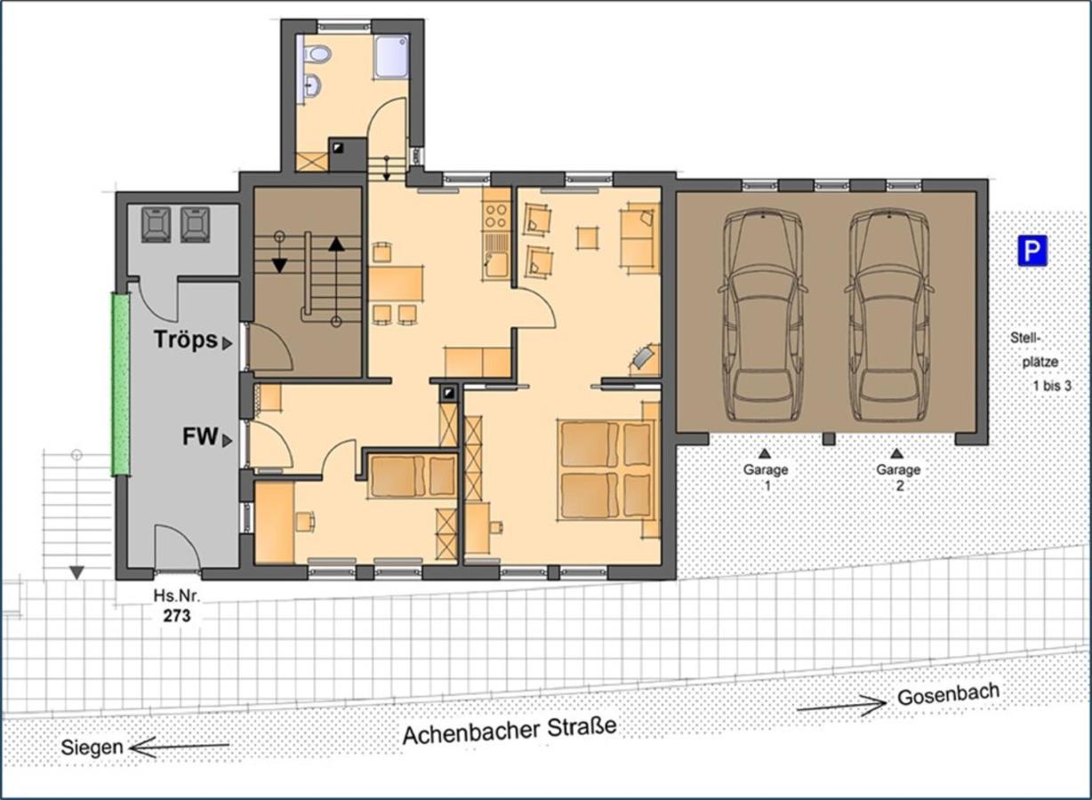 Ferienwohnung Ilse Und Eberhard Troeps Siegen Esterno foto